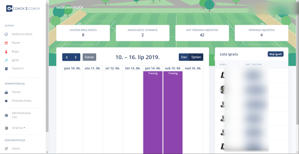 Coach2Coach - Training & Player Management Platform