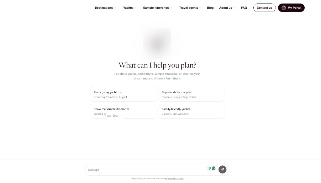 A concierge chat that qualifies leads while it talks to them