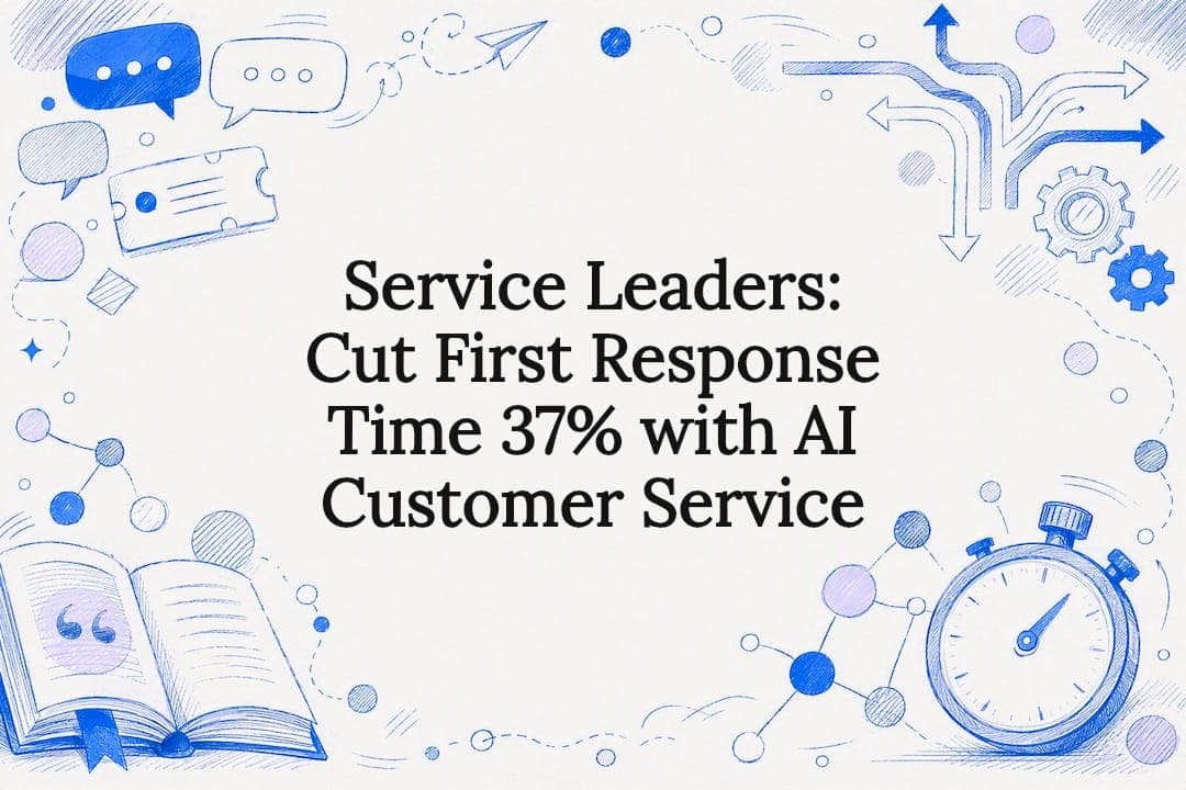 Service Leaders: Cut First Response Time 37% with AI Customer Service