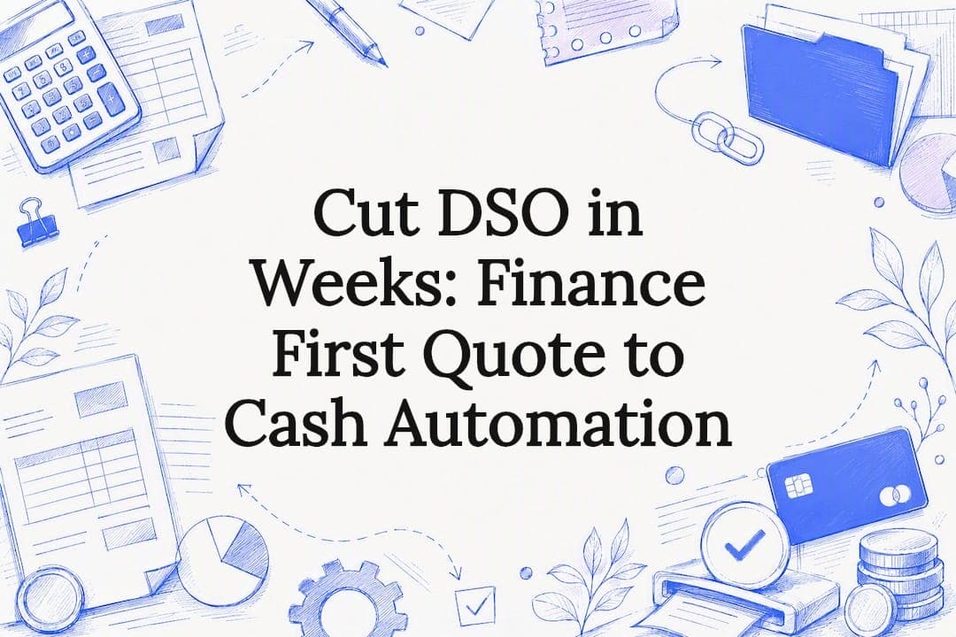 Cut DSO in Weeks: Finance First Quote to Cash Automation
