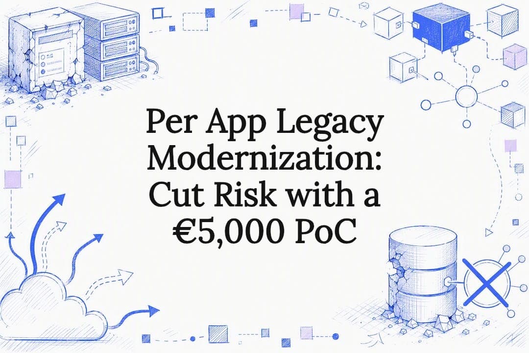 Per App Legacy Modernization: Cut Risk with a €5,000 PoC