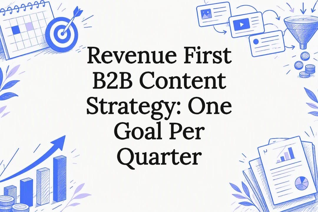 Revenue First B2B Content Strategy: One Goal Per Quarter